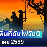 ประกาศเเจ้ง! พื้นที่ดับไฟวันนี้ 24 ตุลาคม 2569